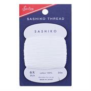 Sashiko 20/6 Cotton Embroidery Thread, 40m, 202 White